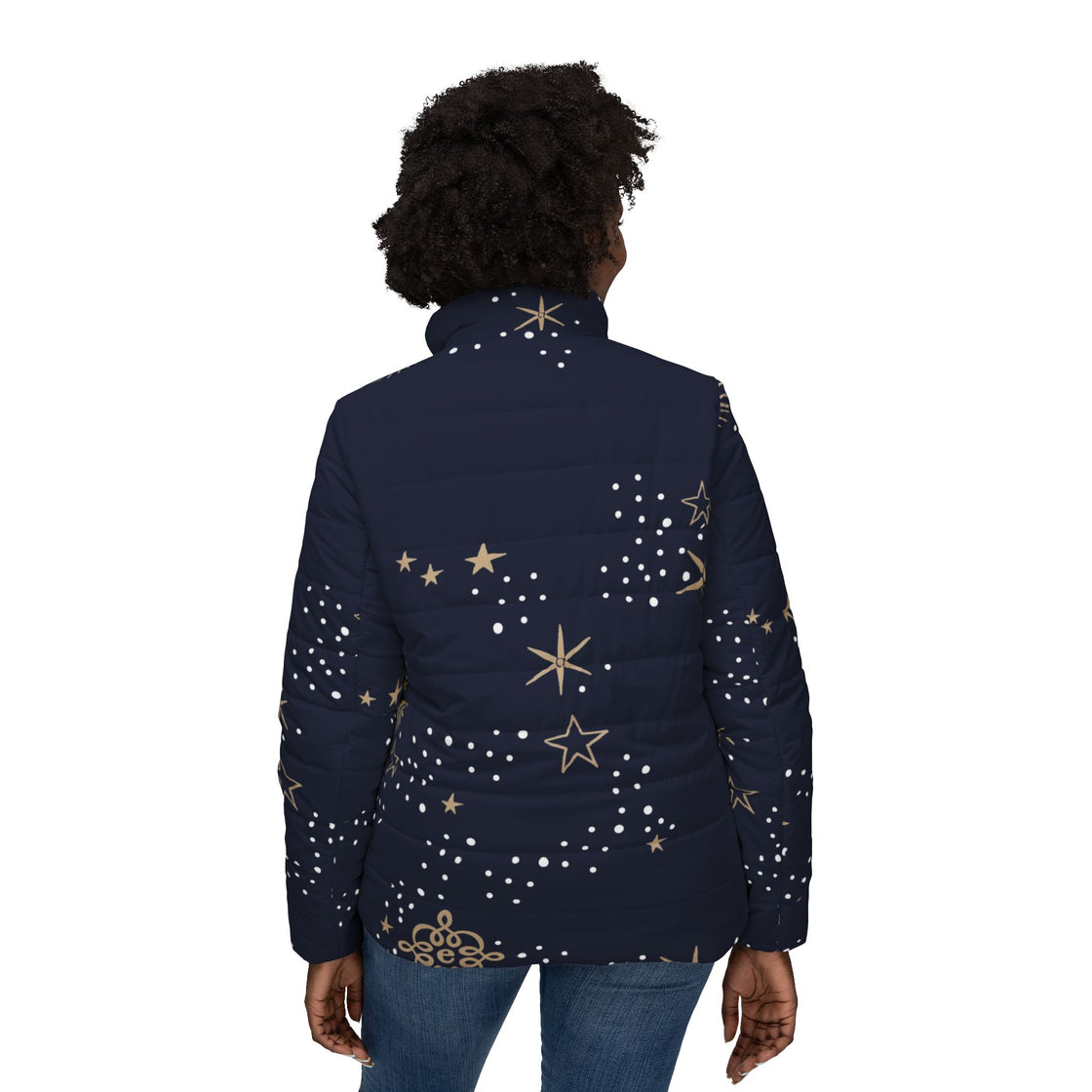 Starry Night Women’s Puffer Jacket by Espoir - Cozy & Chic Outerwear
