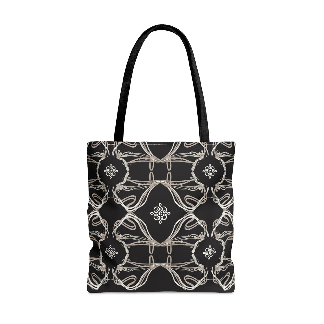 Tote Bag in Roped Bridles on Black
