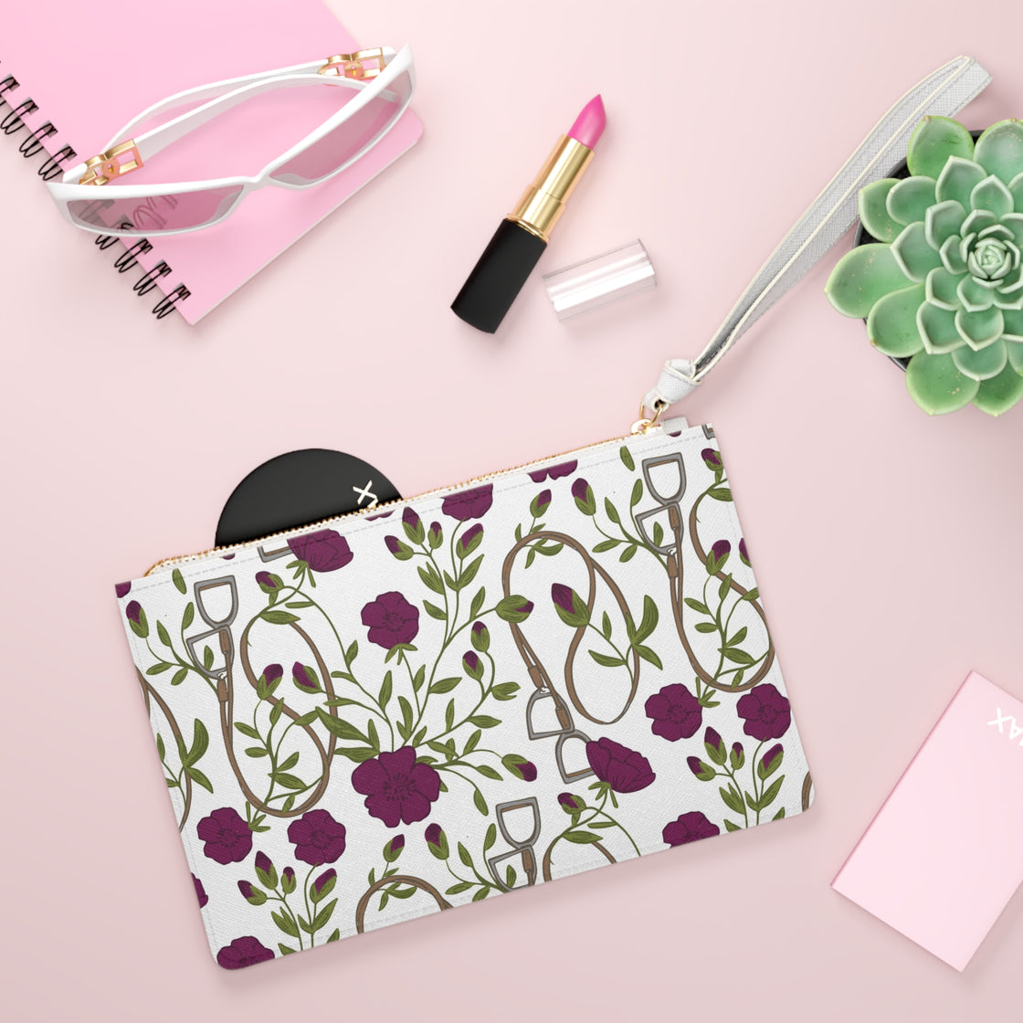 Equestrian Floral Garden Clutch Bag by Espoir - Elegant Accessory for Gardening Enthusiasts