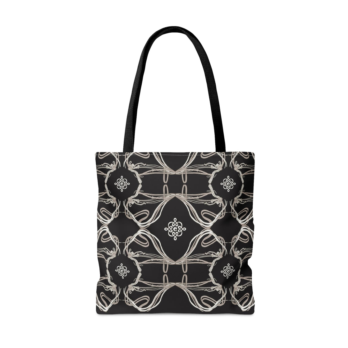 Tote Bag in Roped Bridles on Black