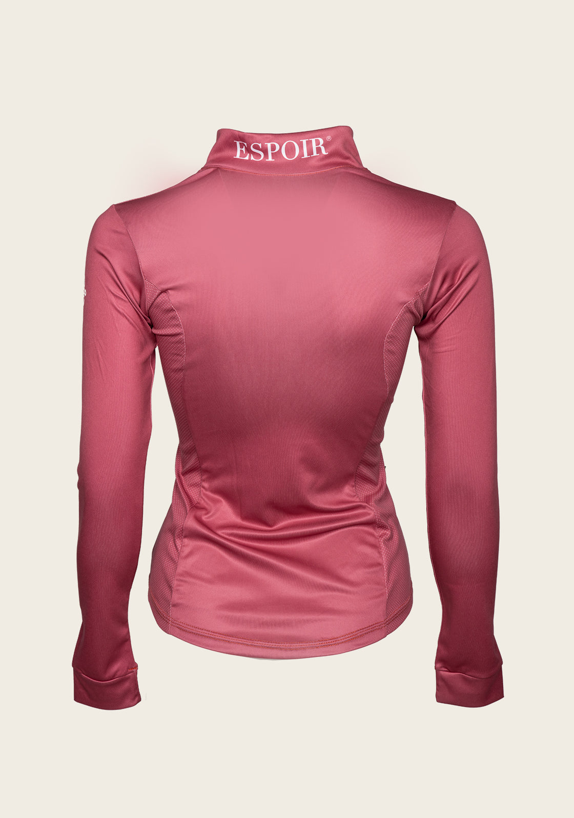 Espoir Lumiere Eternal Collection Dirty Pink Quarter Zip Sun Shirt LONG SLEEVE