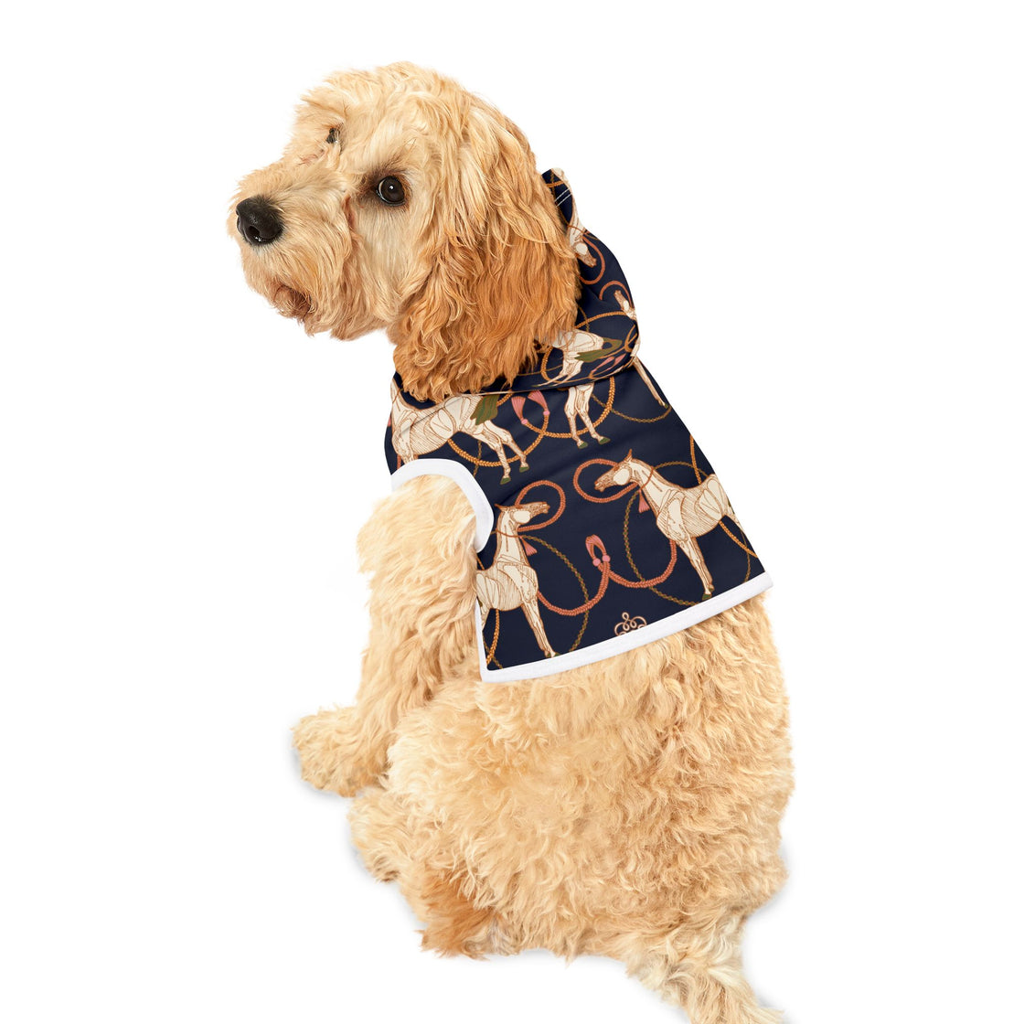 Espoir roped Horse Pet Hoodie with Stylish Print