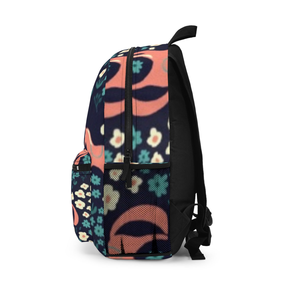 Cavallo by Espoir Pony Backpack — Navy Cute Horse Print School Bag