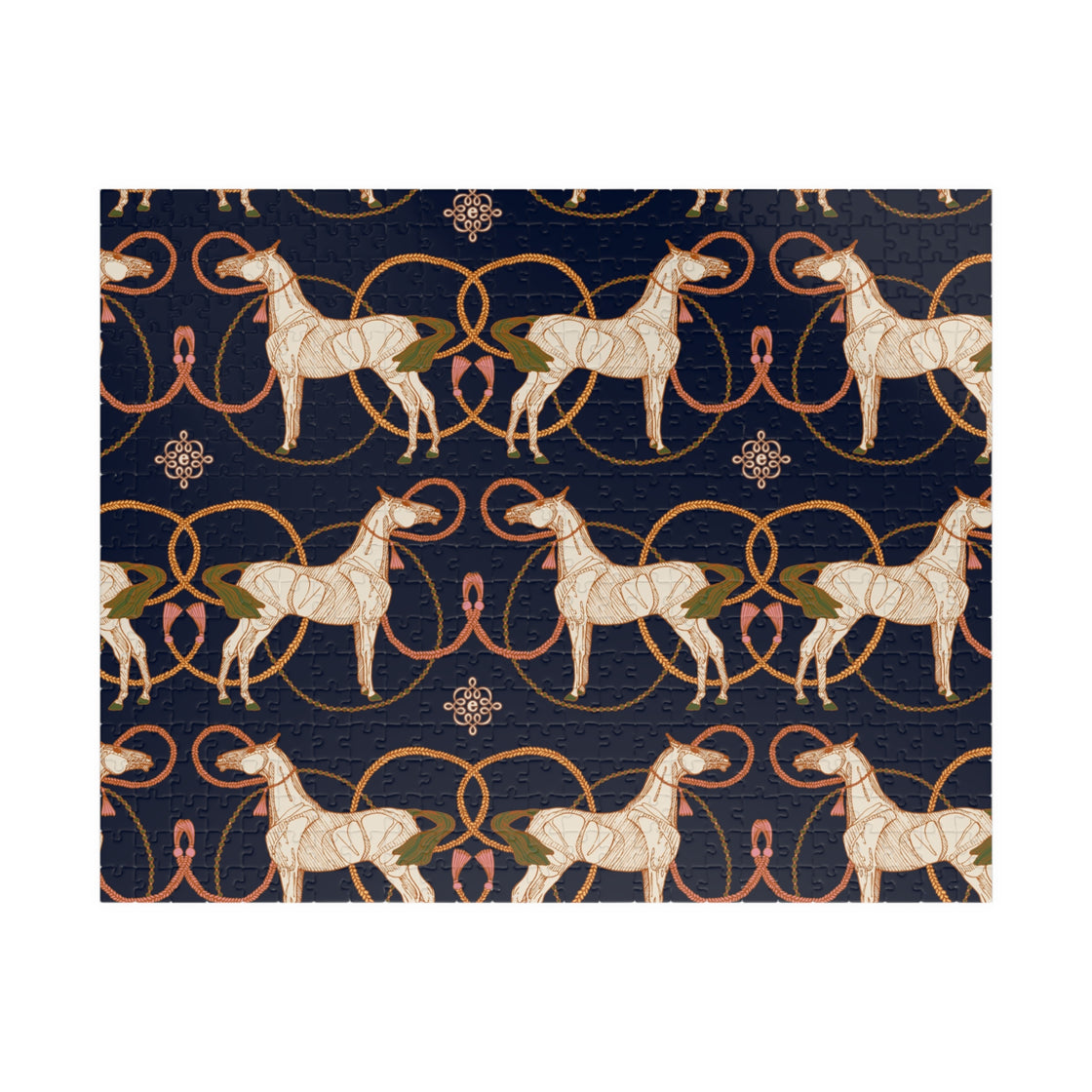 Roped Horses By Espoir Pattern Puzzle — Vintage Horse Jigsaw (110–1014 pcs)