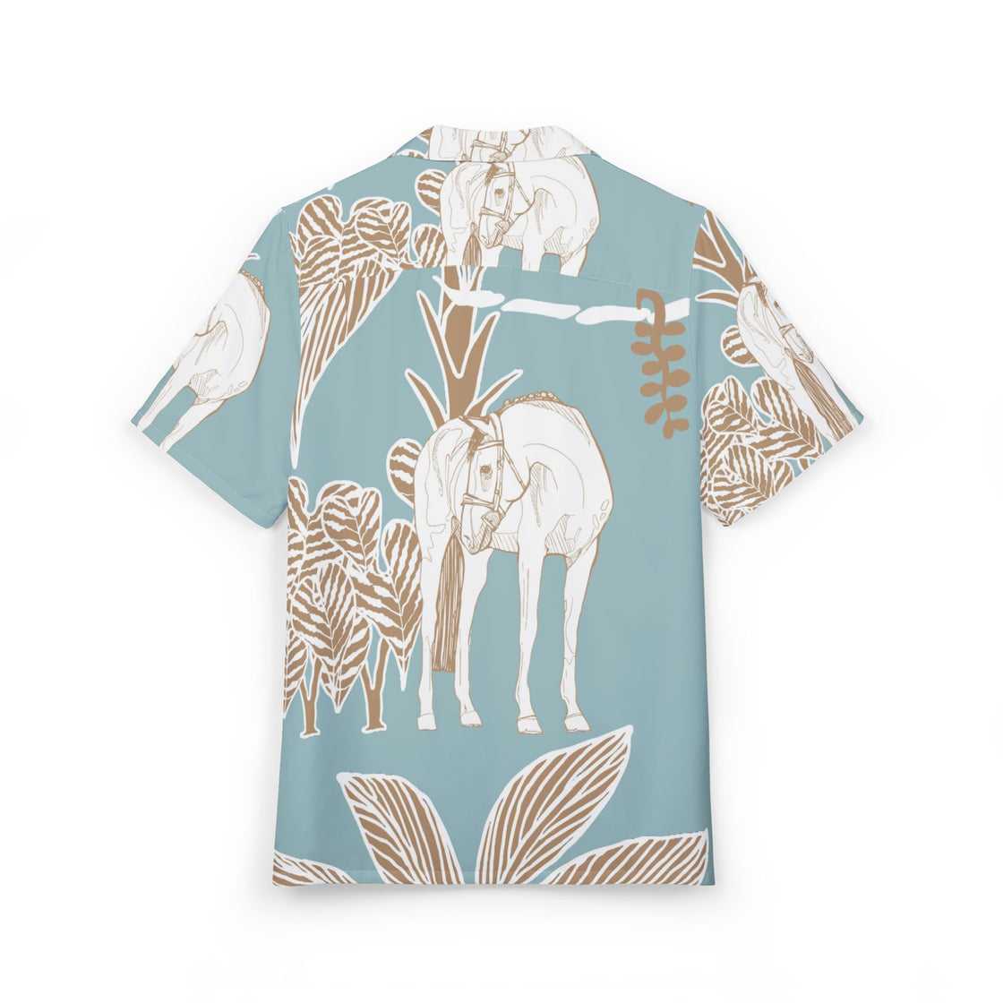 Espoir Equestrian Unisex Hawaiian Button-Down Shirt (AOP)
