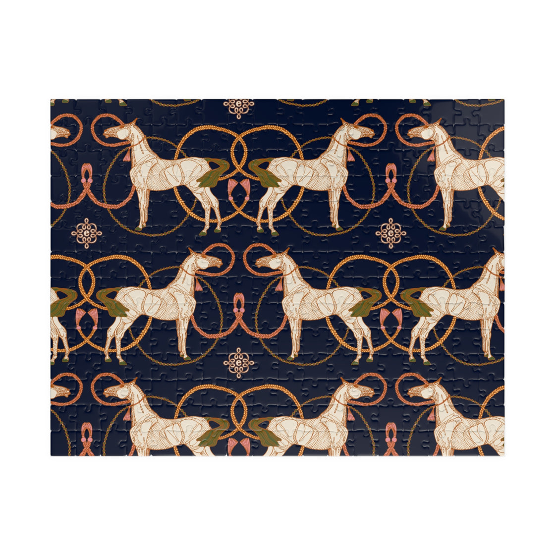 Roped Horses By Espoir Pattern Puzzle — Vintage Horse Jigsaw (110–1014 pcs)