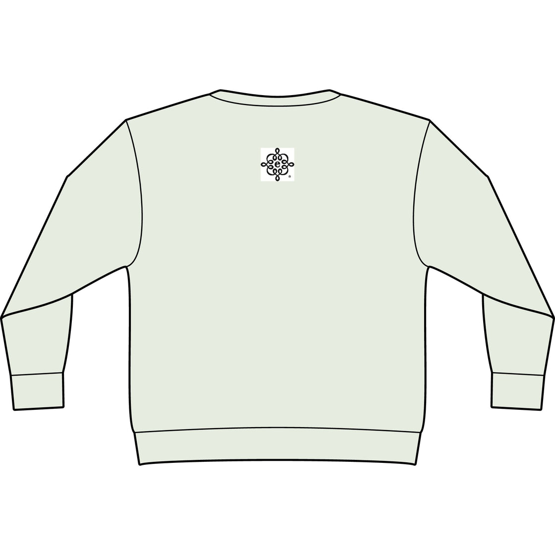 Espoir Vintage Olive Star Sweatshirt — Garment-Dyed Casual Crewneck