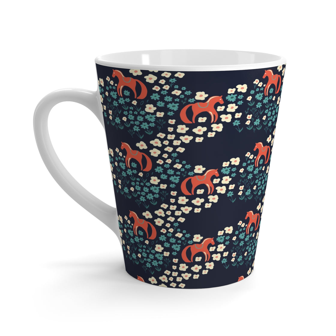 Espoir Cavallo Horse Latte Mug - Charming Coffee Cup for Equestrians