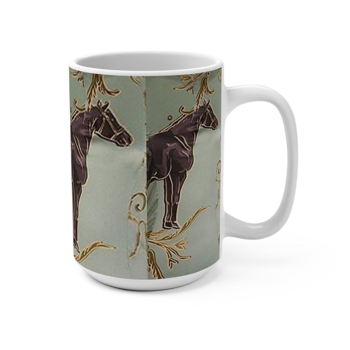 Equestrian Design Grande Horse 15oz Mug - Perfect for Horse Lovers