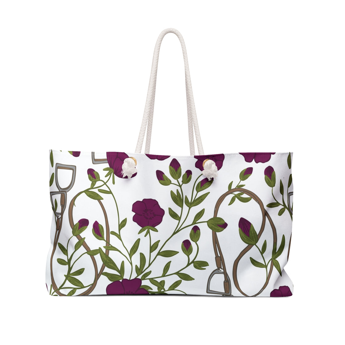 Floral Weekender Bag - Stylish Travel Tote for Getaways and Daily Use