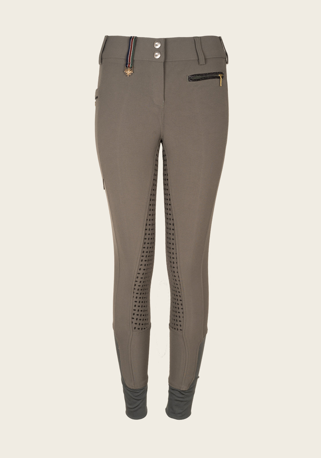 Inspire Full Seat High Waist Dusky Green Breeches