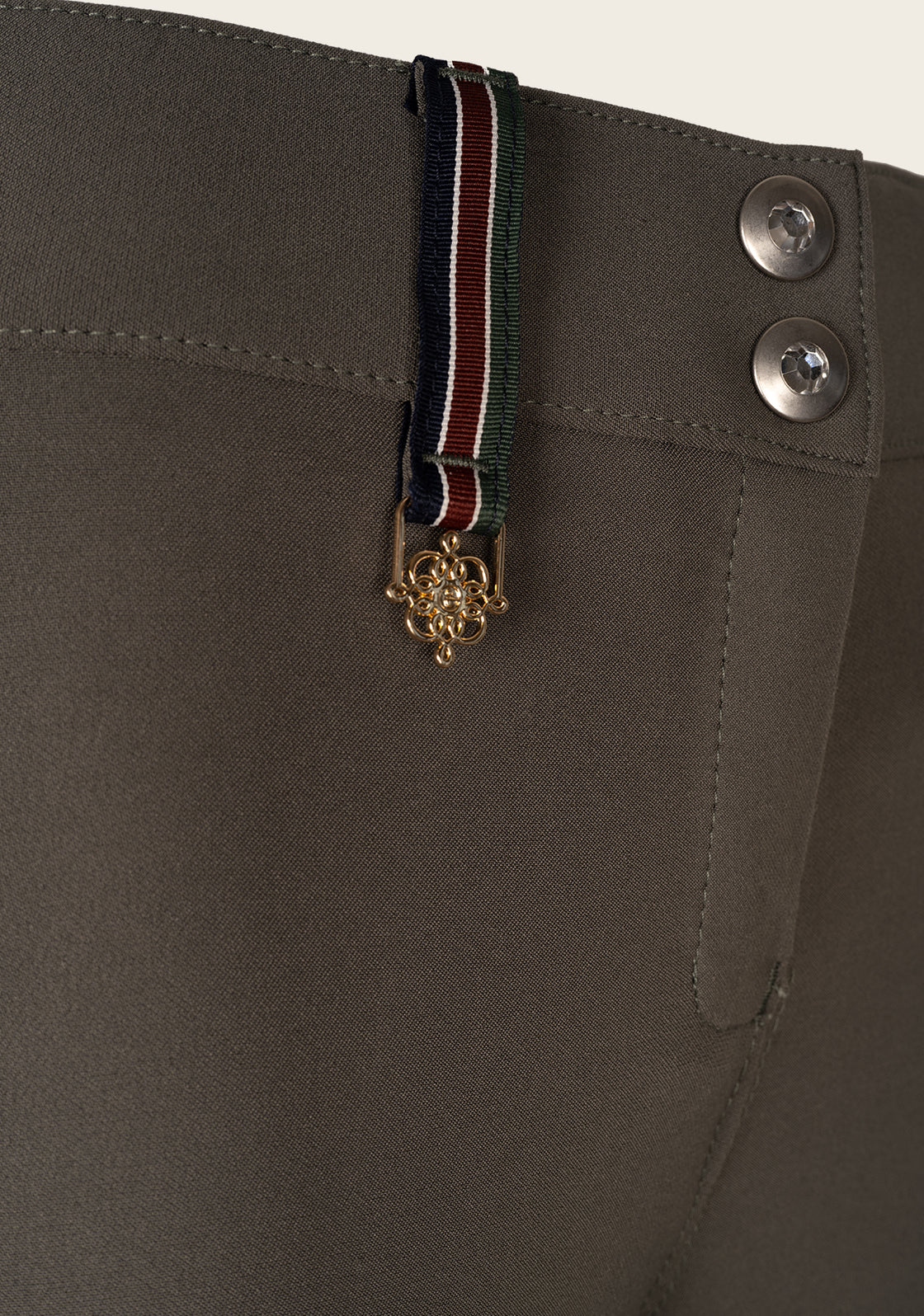 Inspire Full Seat High Waist Dusky Green Breeches