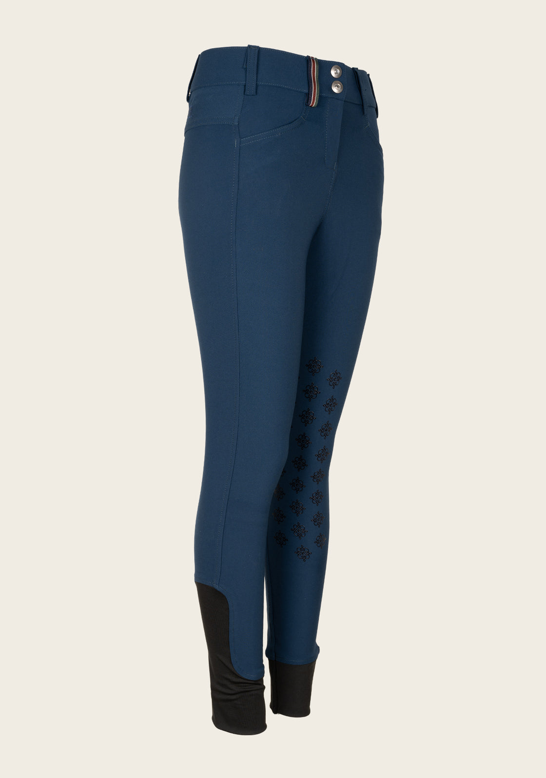 Inspire Knee Patch High Waist Peacock Blue Breeches