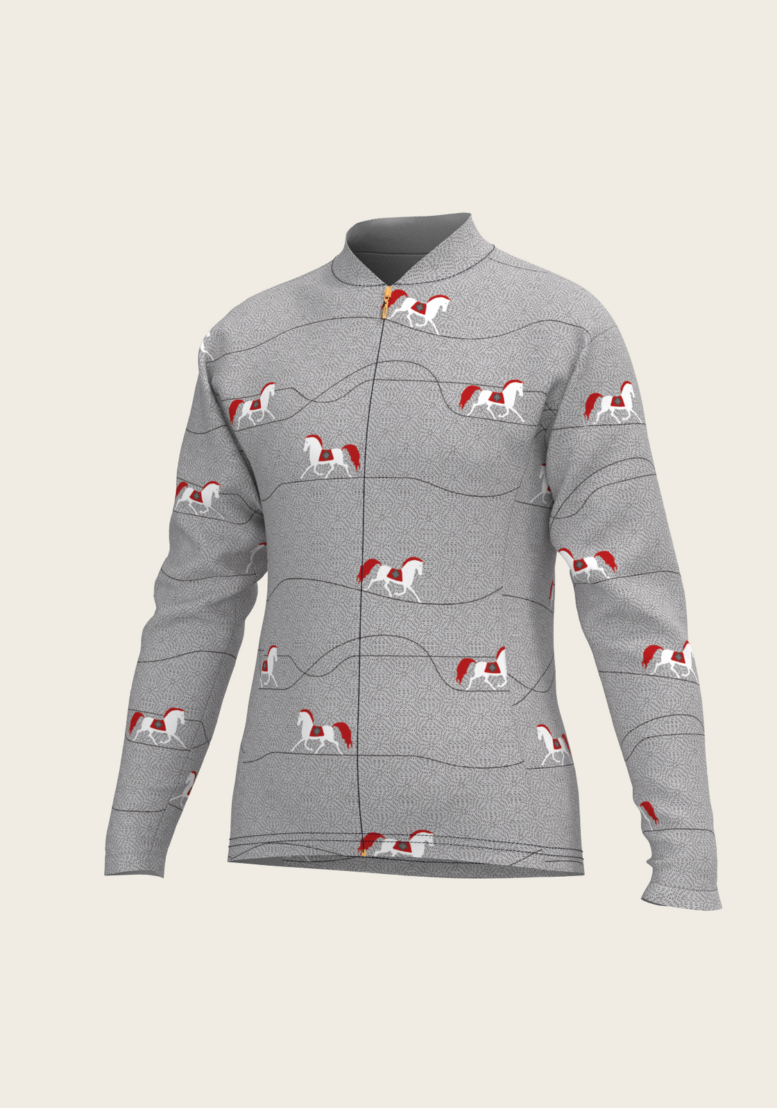 Red Horse on Grey Mountain Children's Long Sleeve Shirt
