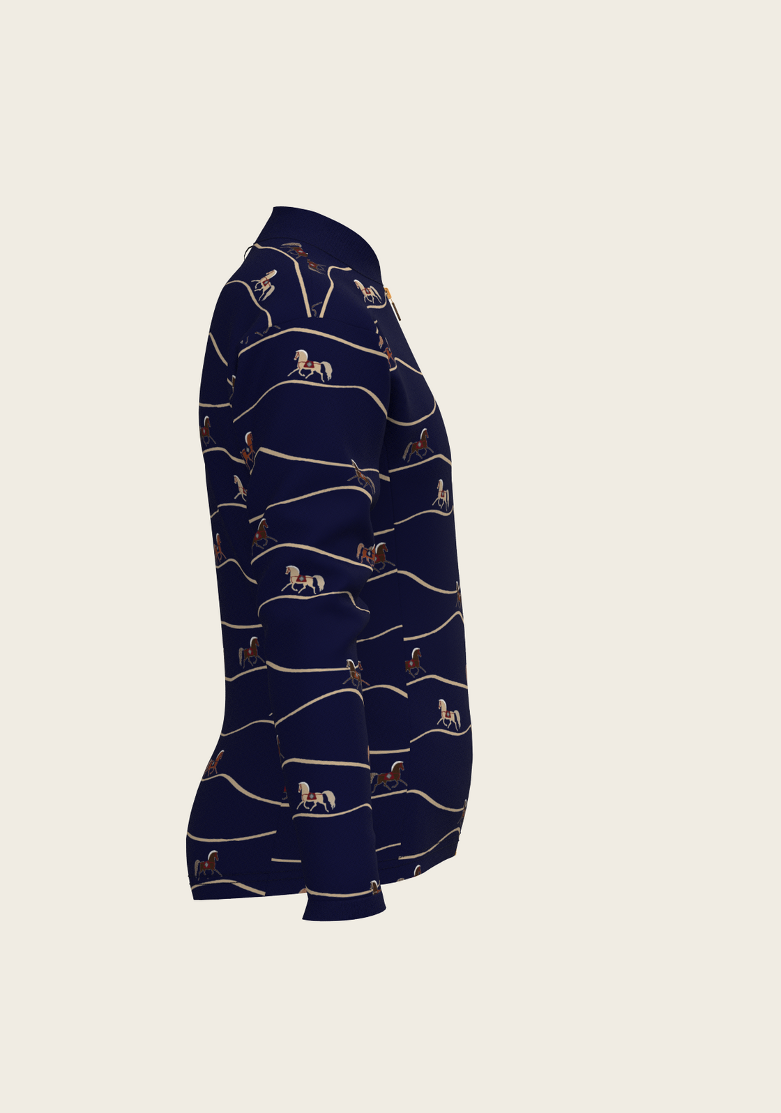 Navy Cheval Children's Long Sleeve Shirt