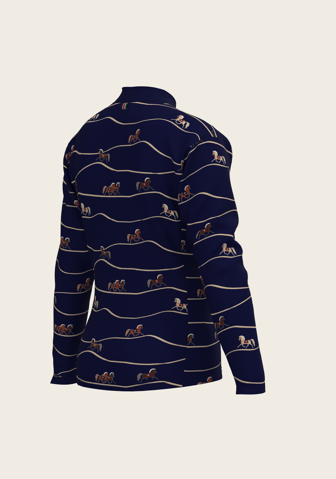 Navy Cheval Children's Long Sleeve Shirt