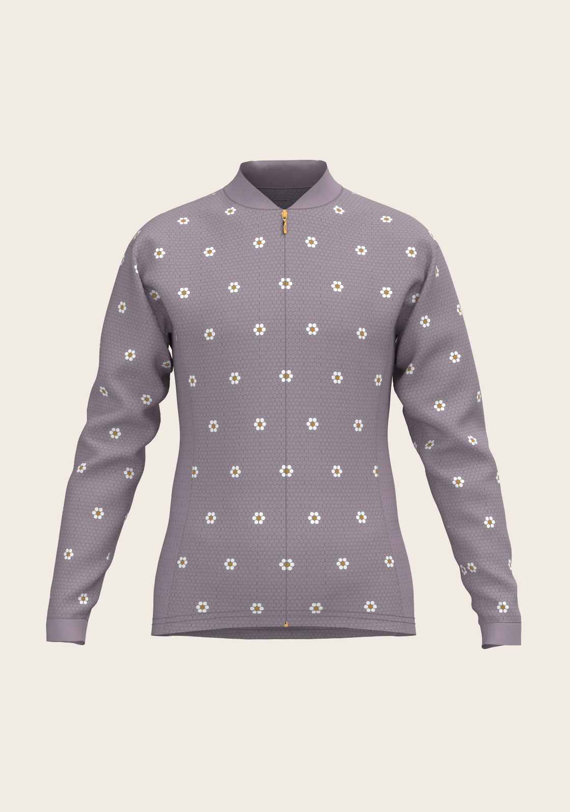 Mosaic Daises in Lavender Children's Long Sleeve Shirt