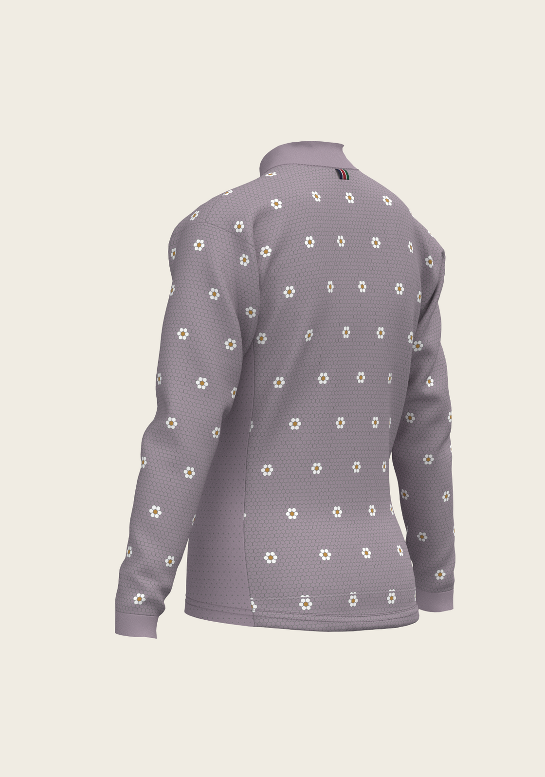 Mosaic Daises in Lavender Children's Long Sleeve Shirt