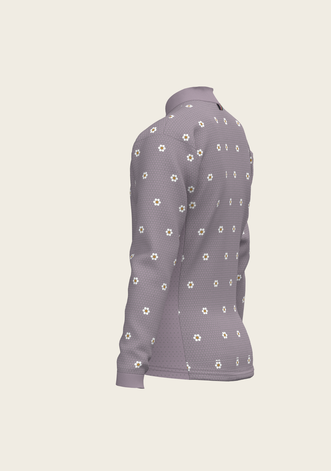 Mosaic Daises in Lavender Children's Long Sleeve Shirt