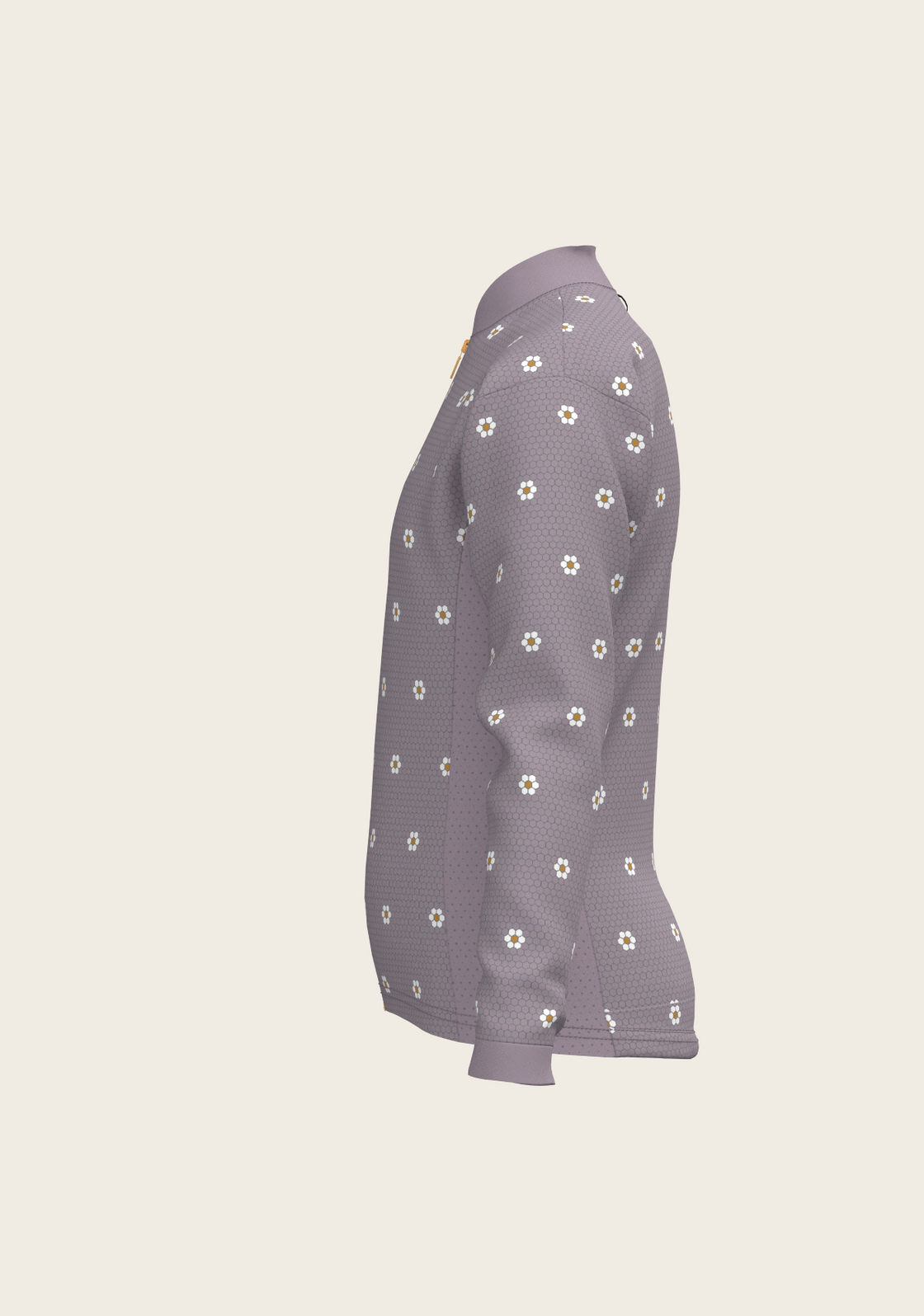 Mosaic Daises in Lavender Children's Long Sleeve Shirt