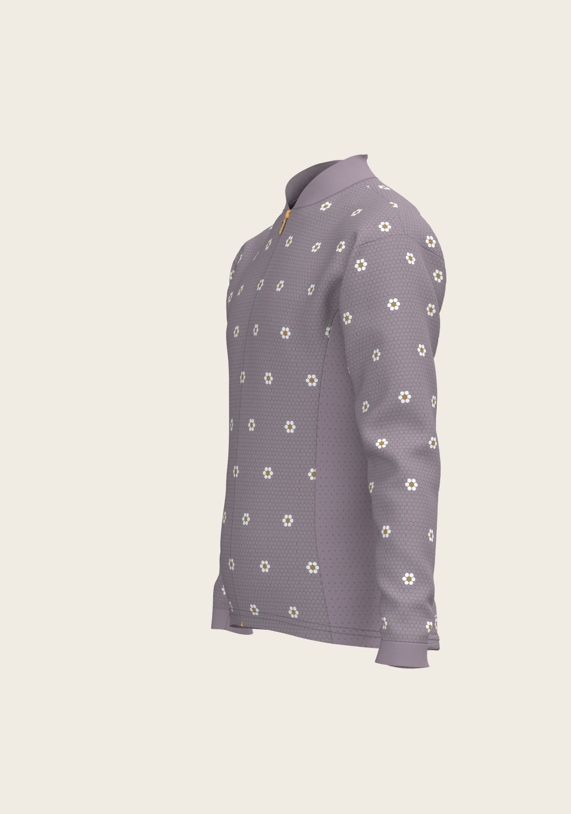 Mosaic Daises in Lavender Children's Long Sleeve Shirt