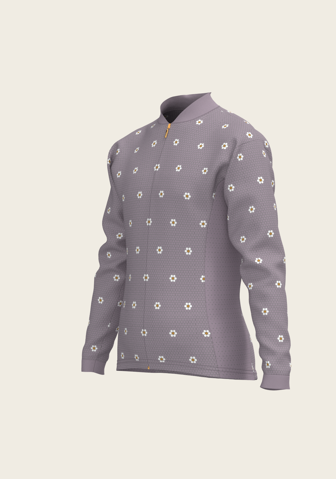 Mosaic Daises in Lavender Children's Long Sleeve Shirt