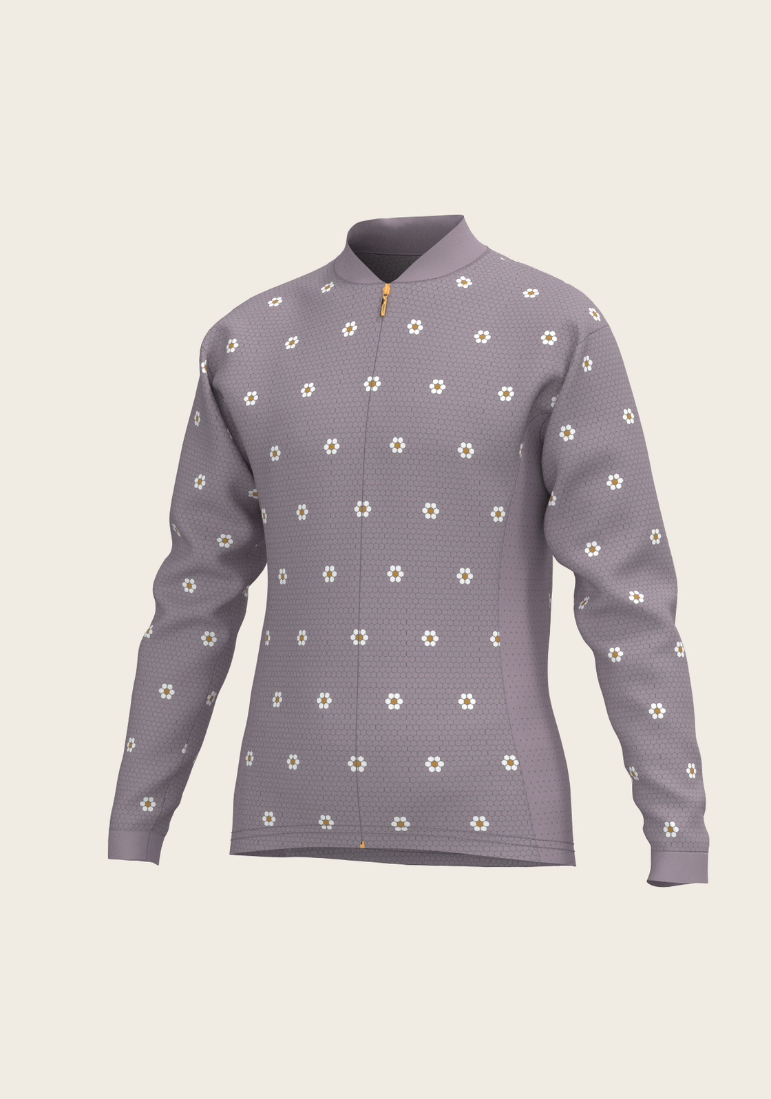 Mosaic Daises in Lavender Children's Long Sleeve Shirt