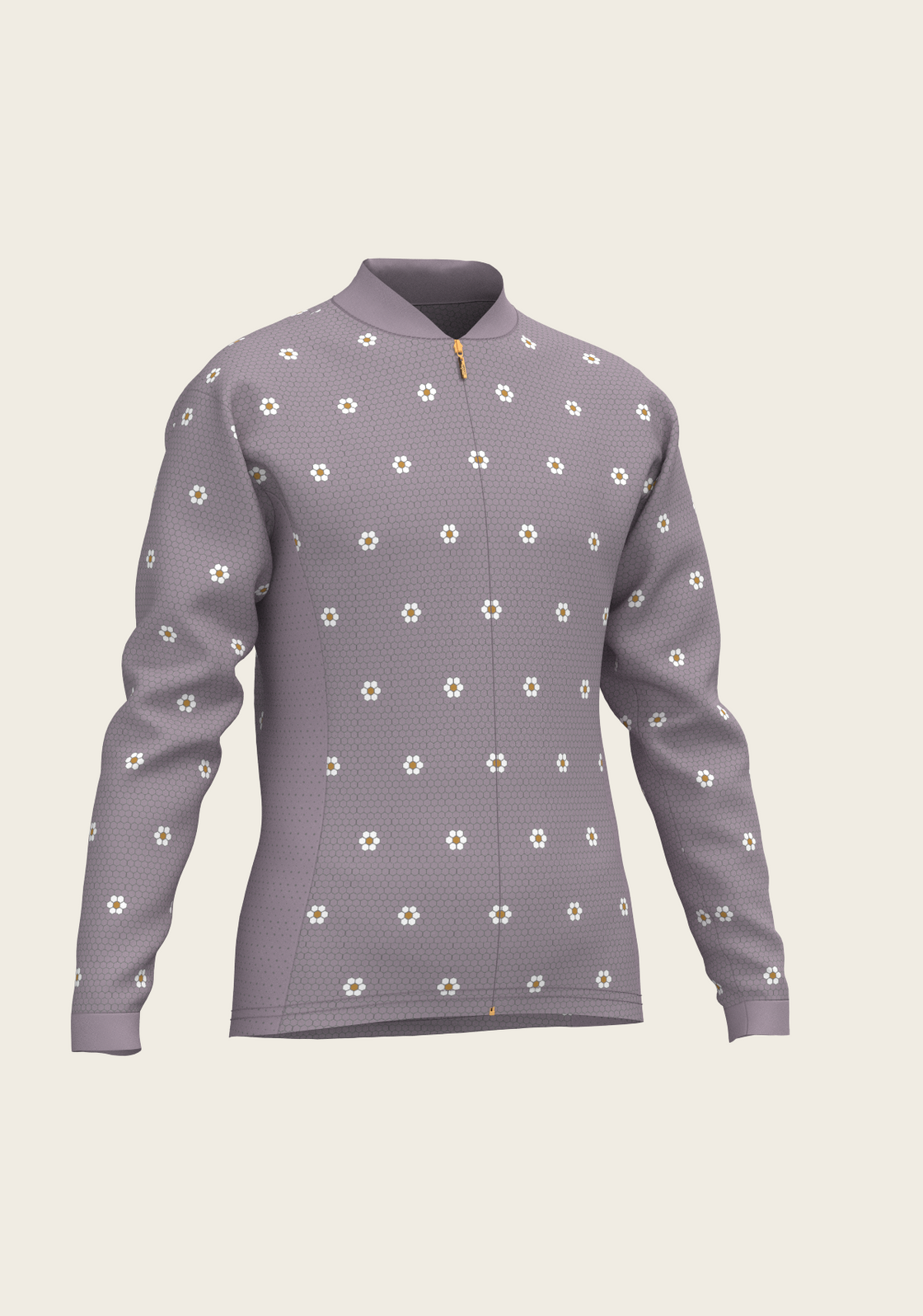 Mosaic Daises in Lavender Children's Long Sleeve Shirt