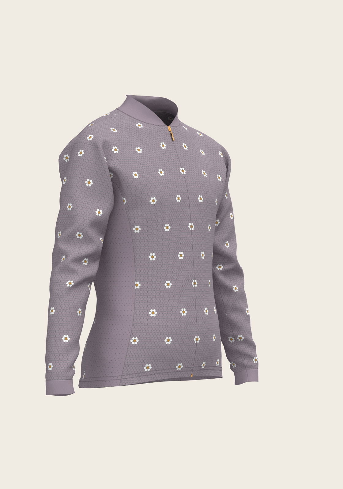 Mosaic Daises in Lavender Children's Long Sleeve Shirt