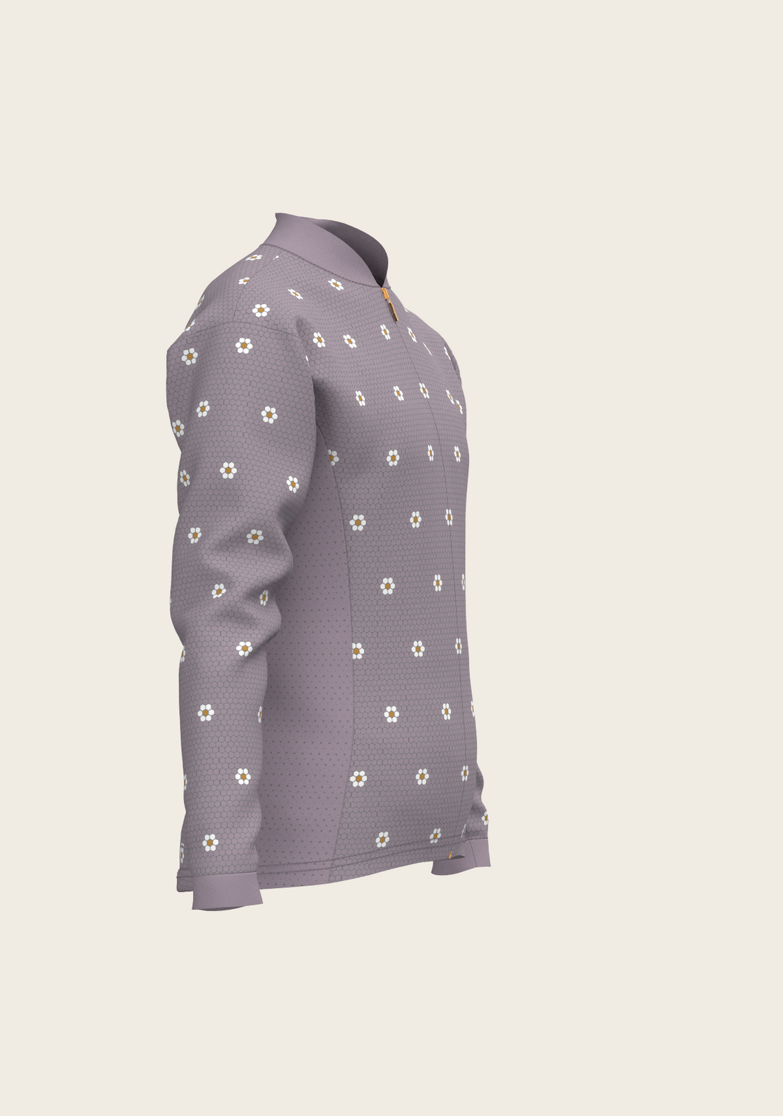 Mosaic Daises in Lavender Children's Long Sleeve Shirt