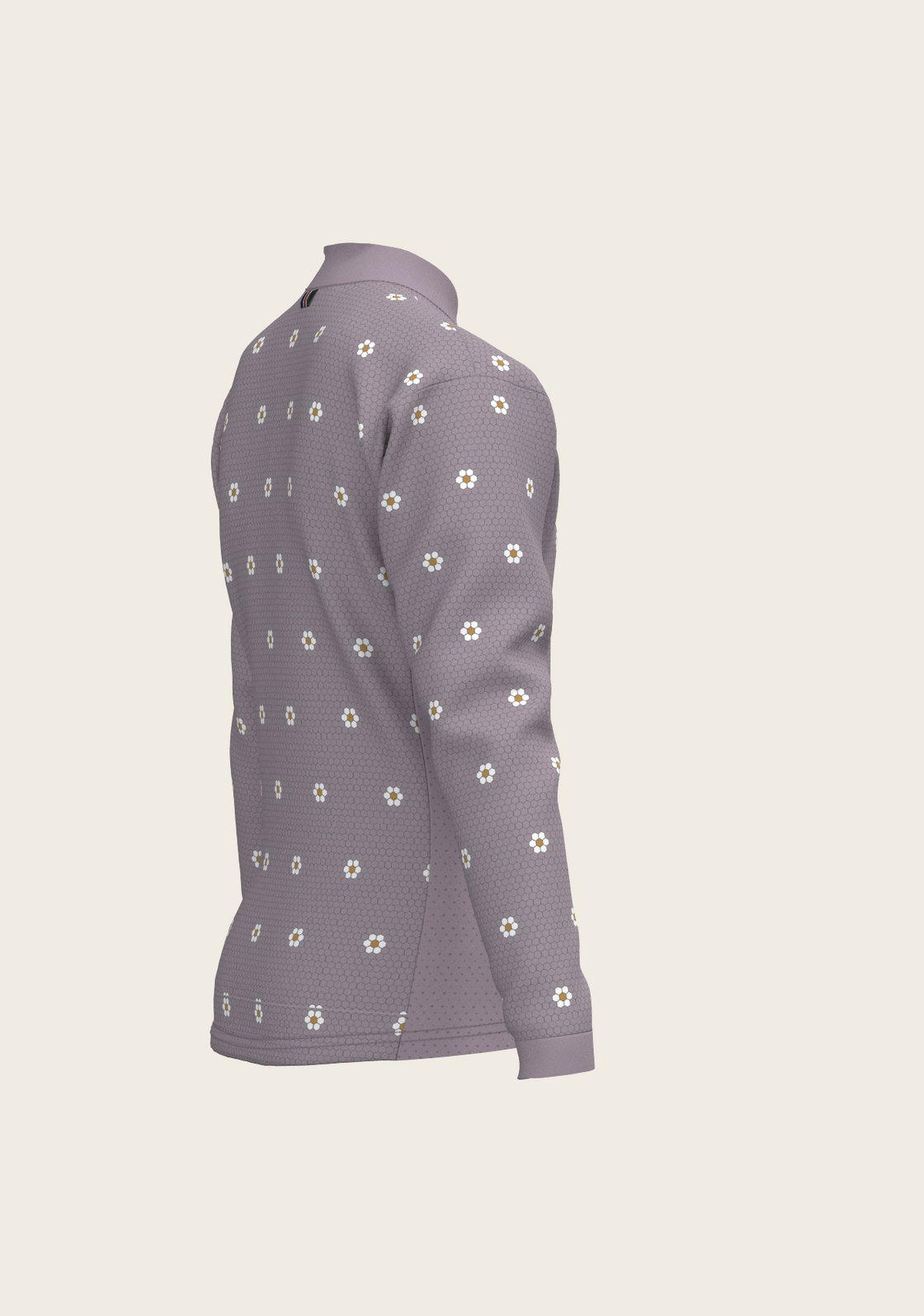 Mosaic Daises in Lavender Children's Long Sleeve Shirt