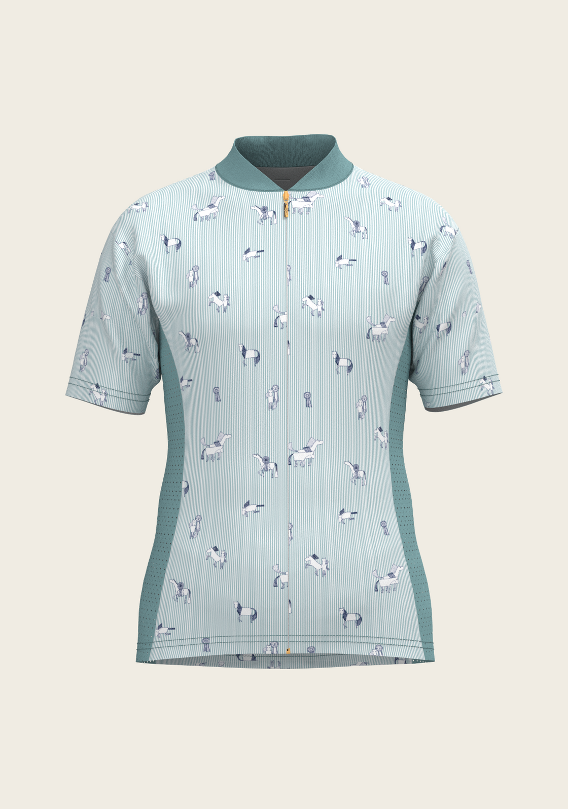  Stripes in Sky Blue Children's Short Sleeve Shirt