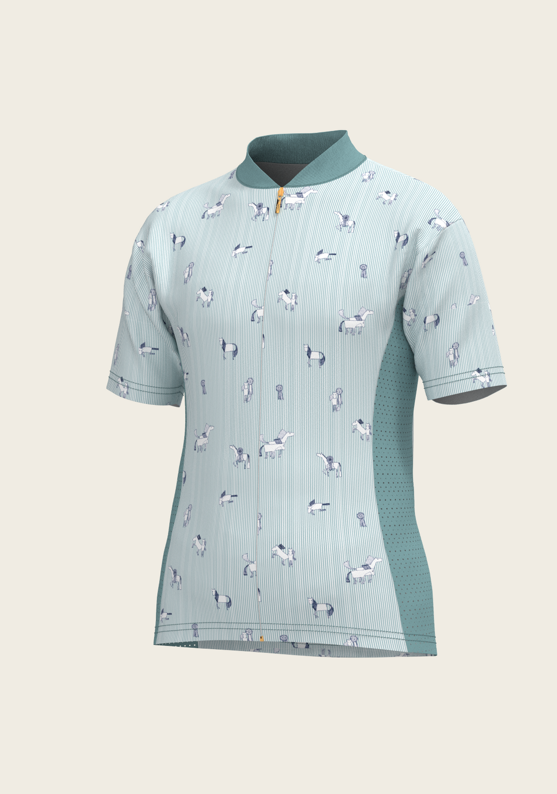  Stripes in Sky Blue Children's Short Sleeve Shirt