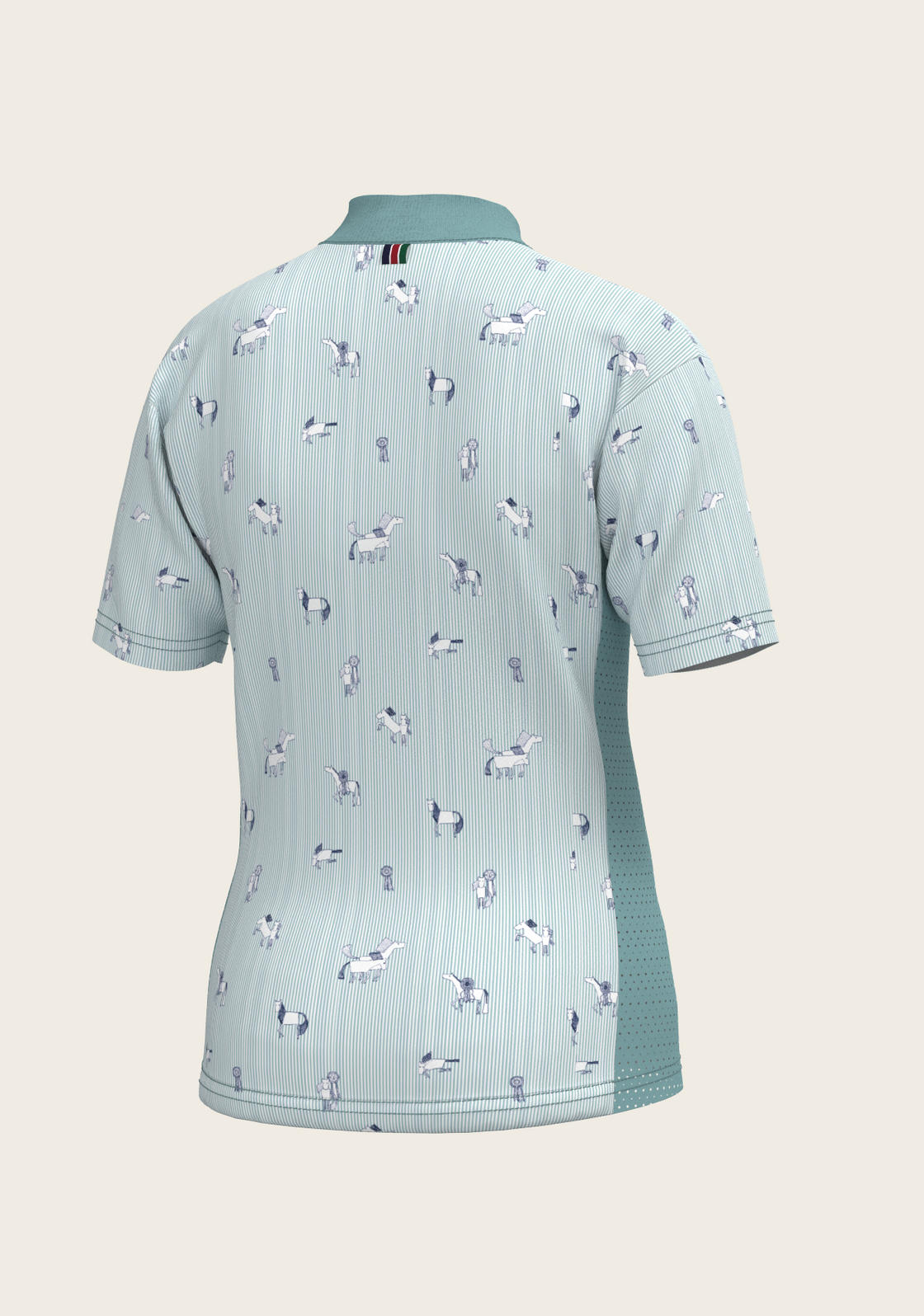  Stripes in Sky Blue Children's Short Sleeve Shirt