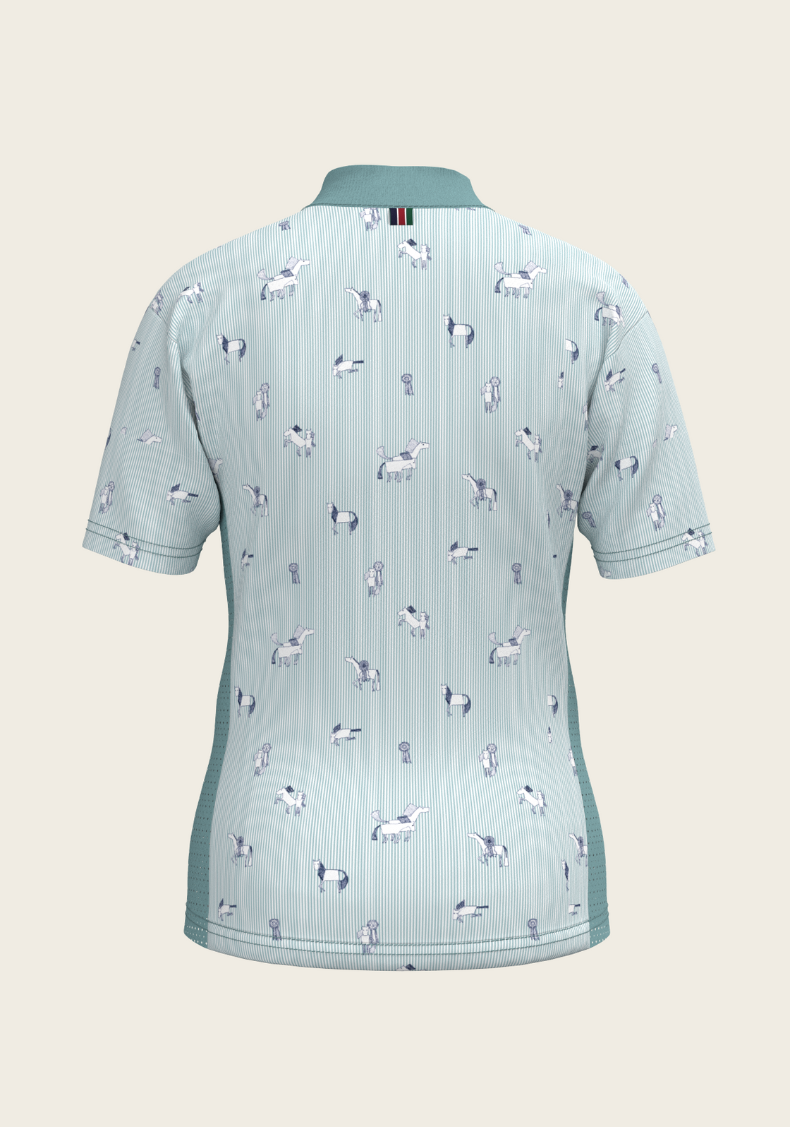  Stripes in Sky Blue Children's Short Sleeve Shirt