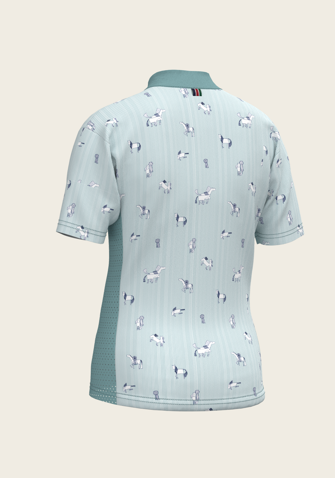  Stripes in Sky Blue Children's Short Sleeve Shirt