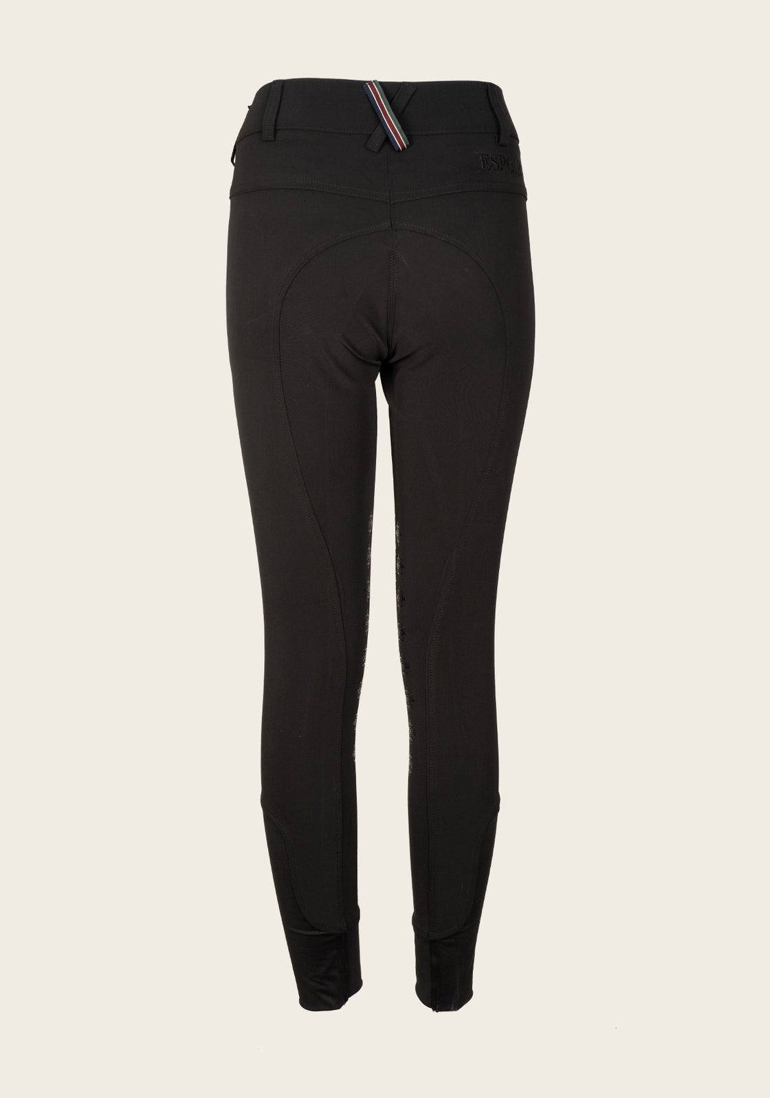 Coquet High Waist Coolmax Black Knee Patch Breeches