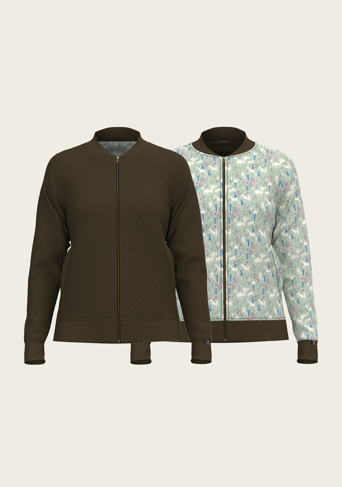  Grapeleaf Rosettes Reversible Jacket