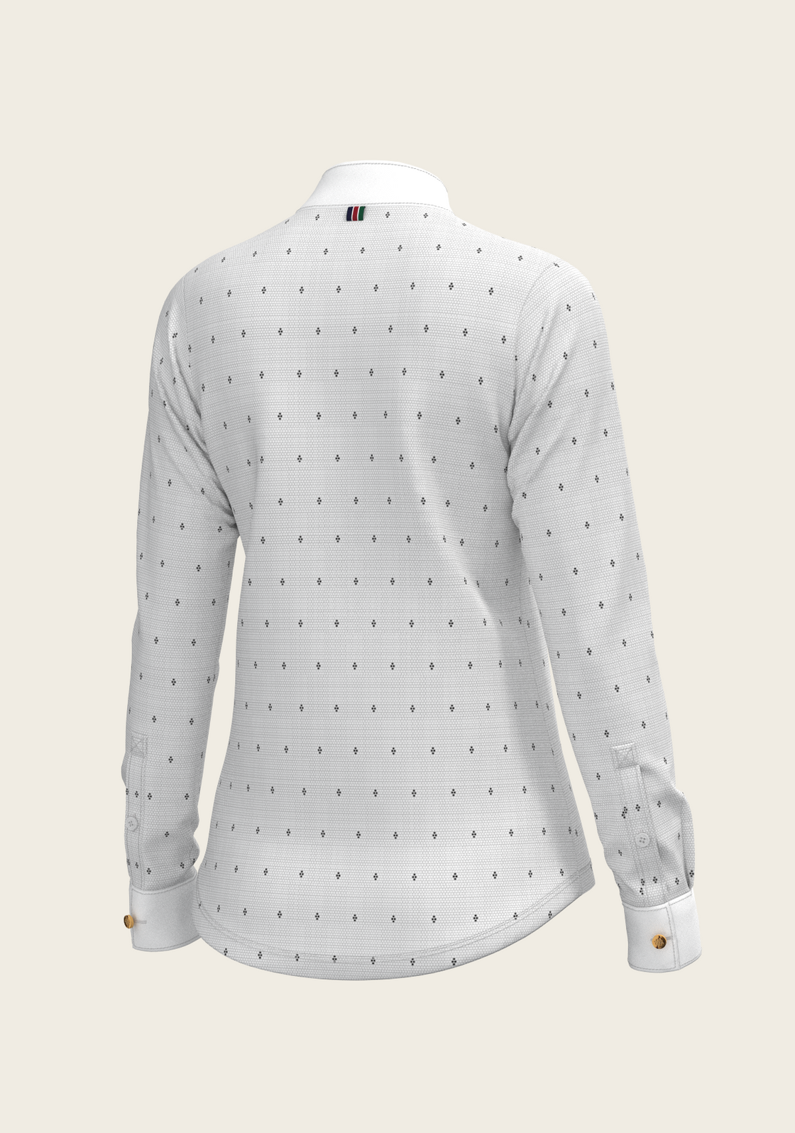 Mosaic 4 Dot Quarter Zip Long Sleeve Show Shirt