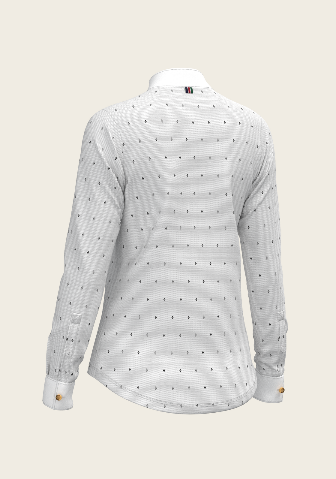 Mosaic 4 Dot Quarter Zip Long Sleeve Show Shirt