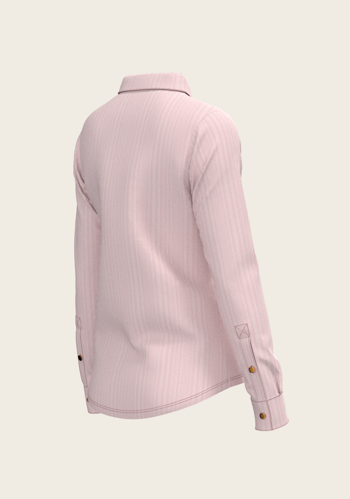 PRE ORDER • Stripes on Rose Ladies Button Shirt