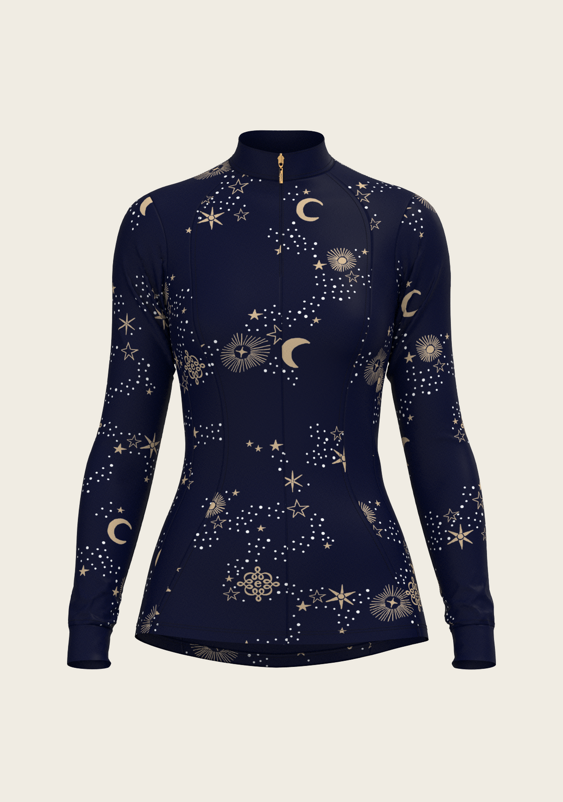  Stars on Navy Quarter Zip Sun Shirt