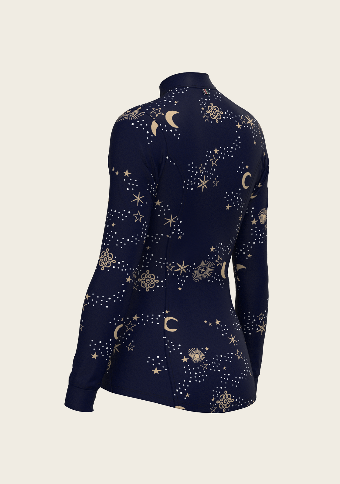  Stars on Navy Quarter Zip Sun Shirt