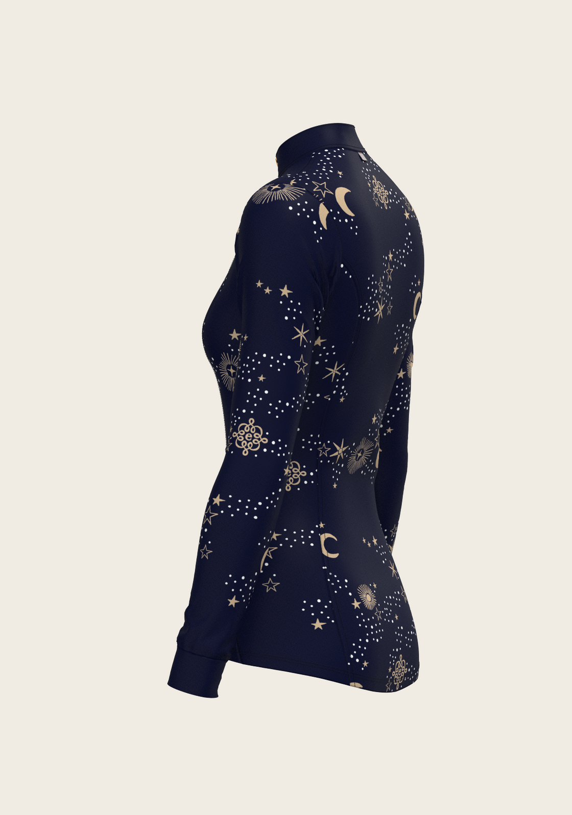  Stars on Navy Quarter Zip Sun Shirt