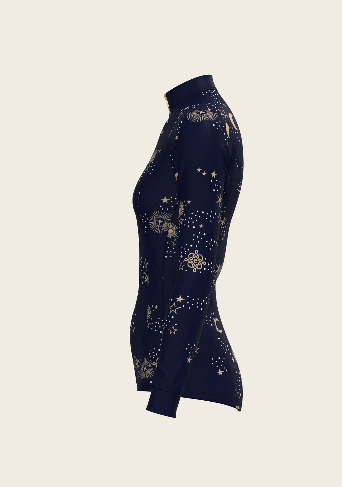  Stars on Navy Quarter Zip Sun Shirt