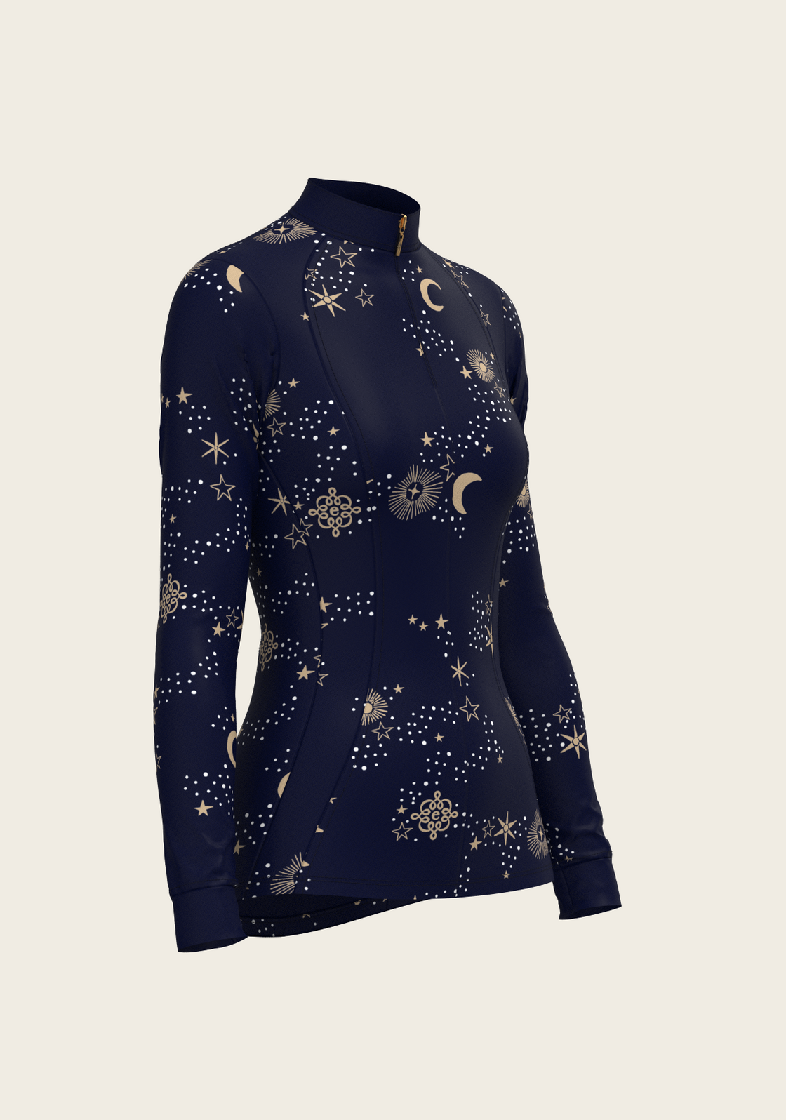  Stars on Navy Quarter Zip Sun Shirt