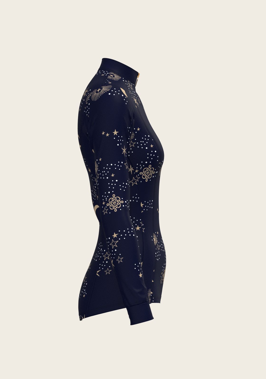  Stars on Navy Quarter Zip Sun Shirt