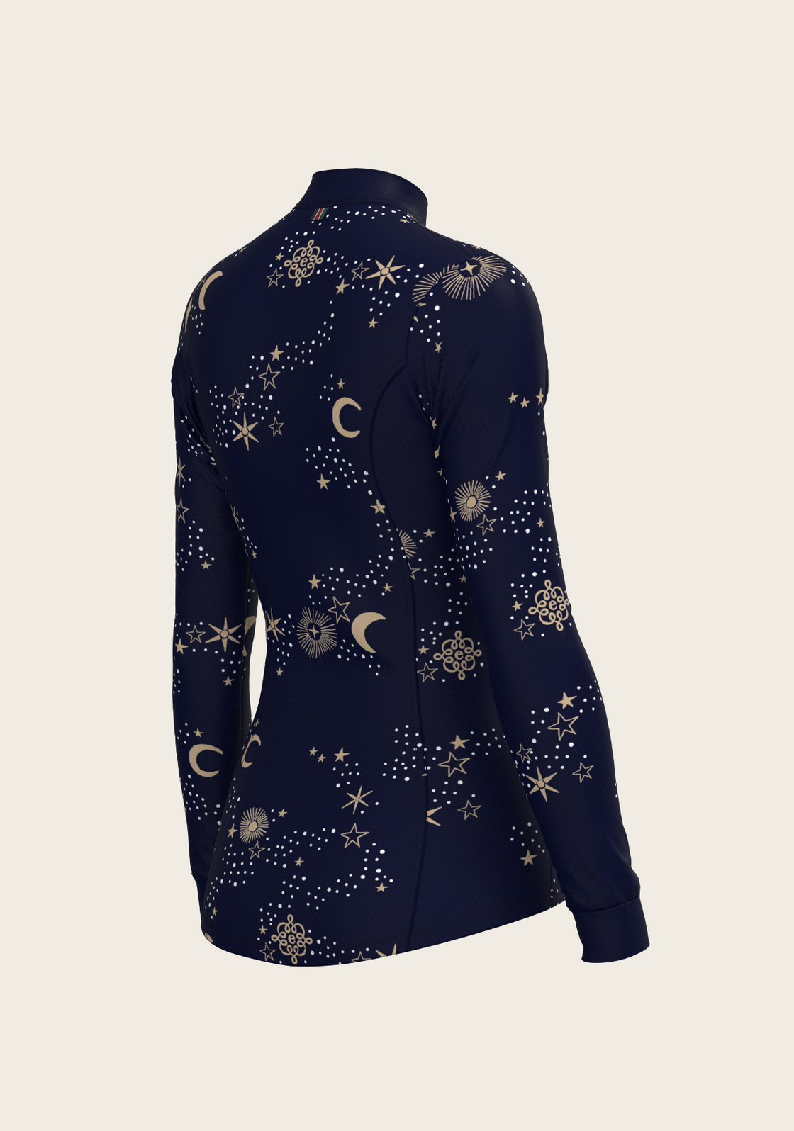  Stars on Navy Quarter Zip Sun Shirt