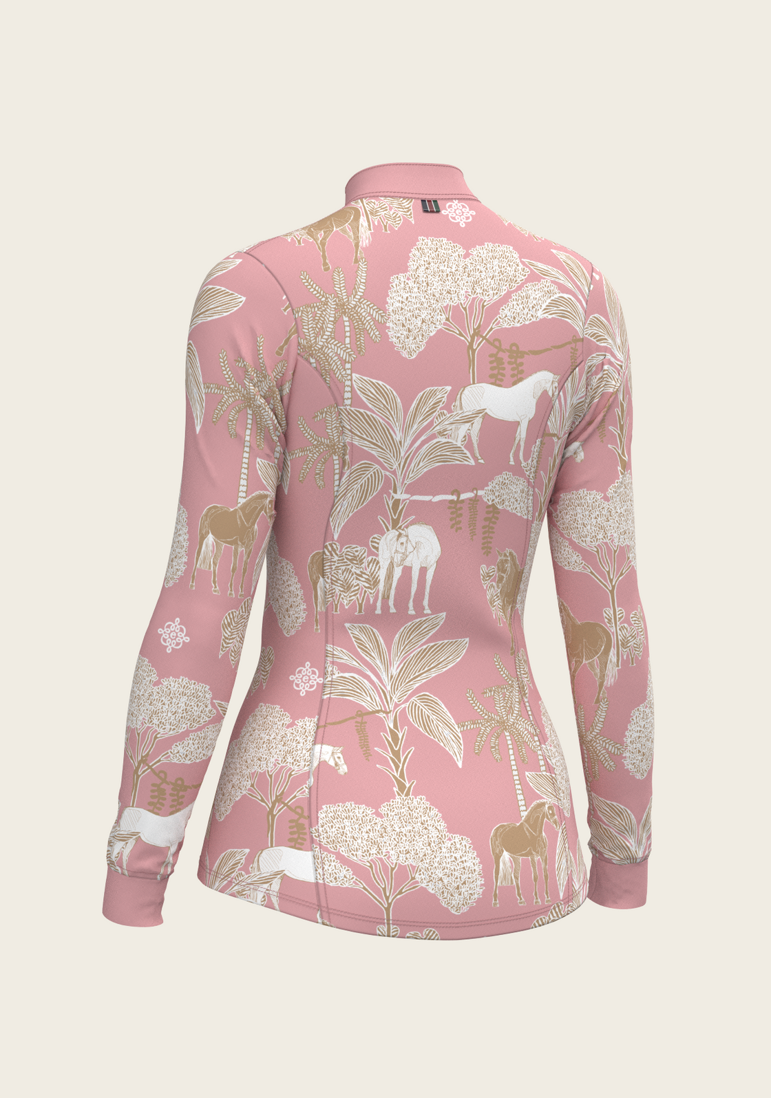PRE ORDER • Island Horses on Rose Quarter Zip Sun Shirt