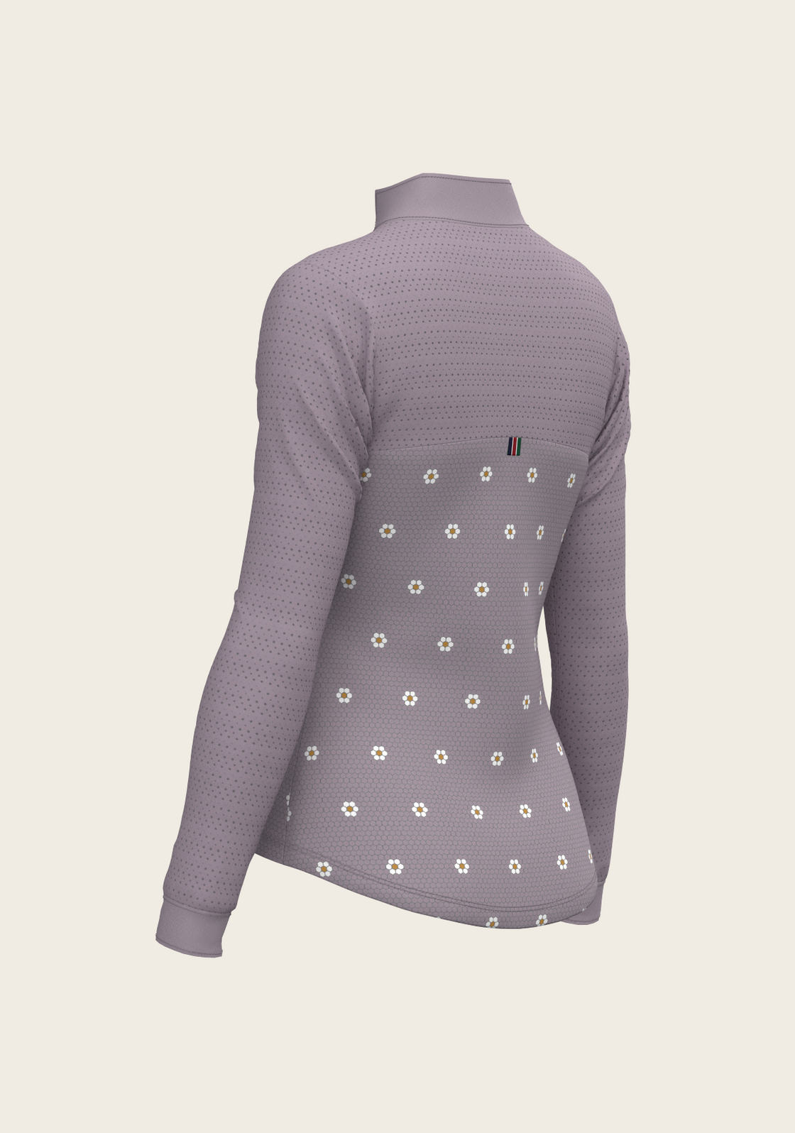 Mosaic Daises in Lavender Long Sleeve Sport Sun Shirt